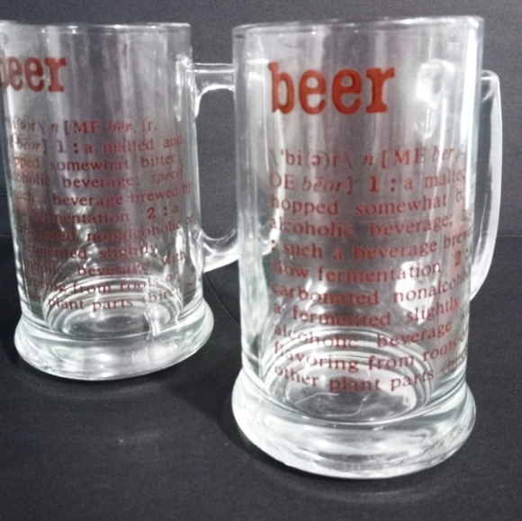 Beer By Definition Glass Mugs Set of 2 - Picture 4 of 8